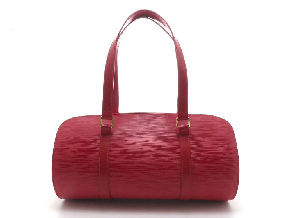 LOUIS VUITTON Soufflot Handbag Rouge Red